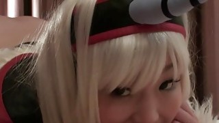 Subtitles Japanese cosplay twin double blowjob Thumbnail
