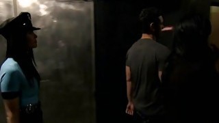 Two curvy sluts foursome in the jailcell with horny men Thumbnail