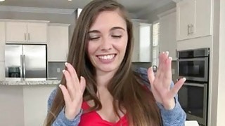 Teen slut Skye West twat fucked and facialed by big dick Thumbnail
