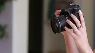 Kristina Rose licking Aprils sweet and bushy lesbian pussy Thumbnail