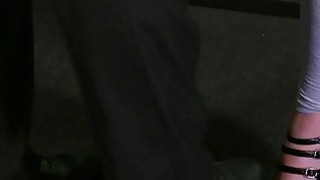 Handcuffed redhead sub gets fucked from behind Thumbnail