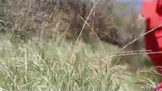 Mature cougar bitch tricked to first interracial cheating fuck by bbc stranger when home alone Thumbnail