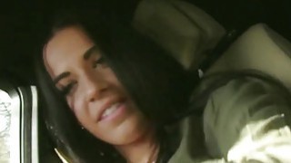 Teen hitchhiker showing ass to stranger in his car Thumbnail