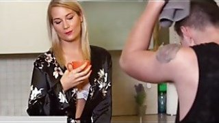 Horny milf sharon white can t resist the urge to masturbate to stepsons gym shirt Thumbnail